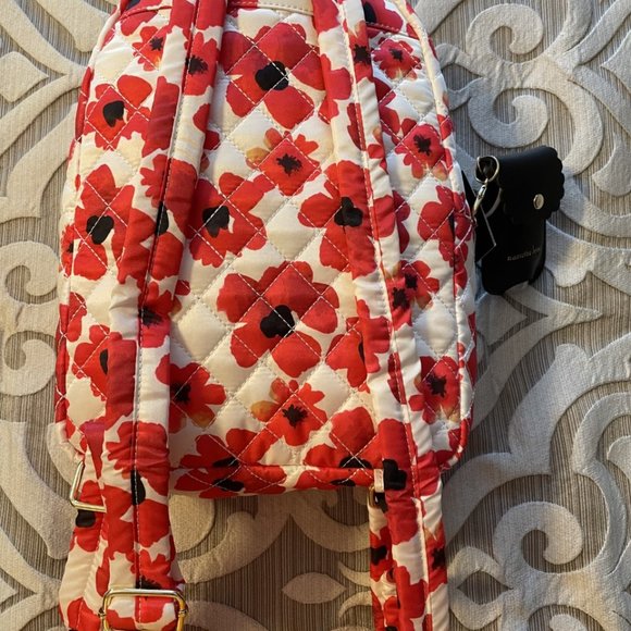 NWT Nanette Lepore Nylon Print Mini Backpack Poppy - Picture 2 of 8